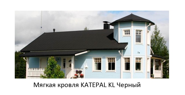 Гибкая черепица Katepal KL Черный (1 кв.м.)