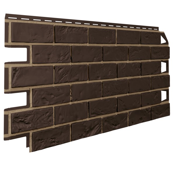 Фасадная панель VOX VILO Brick (Кирпич) со швом Dark Brown (Темно-коричневый)