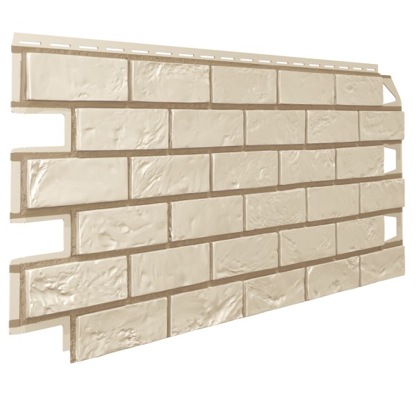 Фасадная панель VOX VILO Brick (Кирпич) со швом Ivory (Слоновая кость)