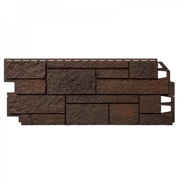 Фасадная панель VOX Solid Sandstone (Песчаник) 1000x420 Dark Brown (Темно-коричневый)