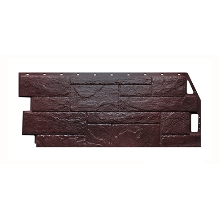 Фасадная панель Fineber Камень природный коричневый