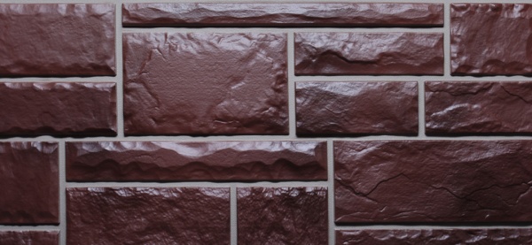 Фасадная панель  1137х470 Fineber Камень коричневый