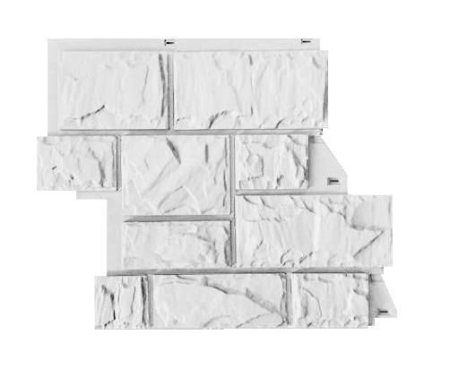 Фасадная панель Canadaridge 64,5х52,5 - (0,338 м2) - Белый