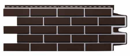 Фасадная панель Grand Line Design Клинкерный Кирпич 0,995х0,39 Шоколадный со швом